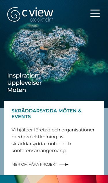 C VIEW Stockholm har en responsiv hemsida från ALPA 